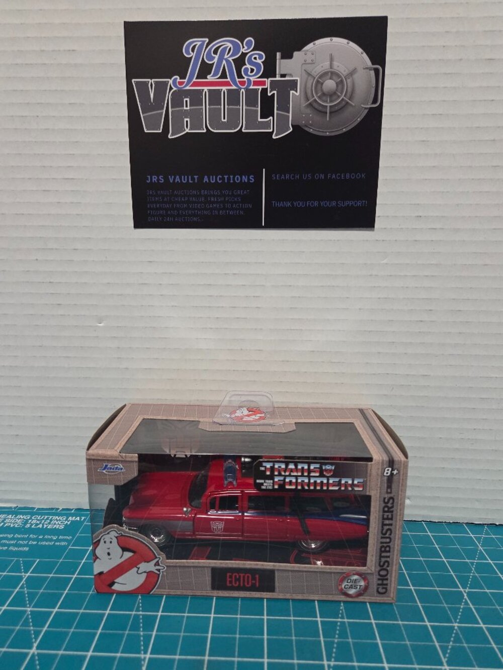 Jada Toys Ghostbusters Ecto-1 Red Transformers Mashup 1:32 Die-Cast Car